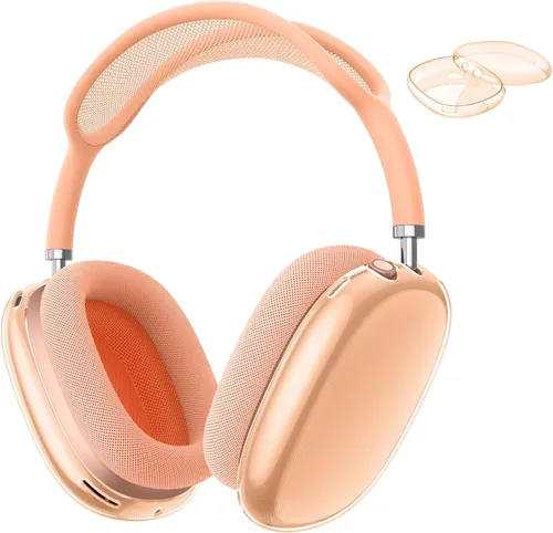 Vista 15 de FINTIE Funda para AirPods Max, Funda protectora de TPU suave transparente antiarañazos, Protector de accesorios de silicona transparente
