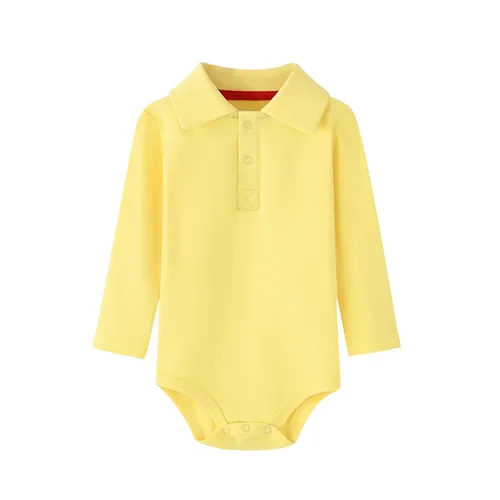 Vista 20 de Teach Leanbh - Body para bebé de algodón, manga larga, color puro, 3 a 24 meses (3 meses, azul bebé)