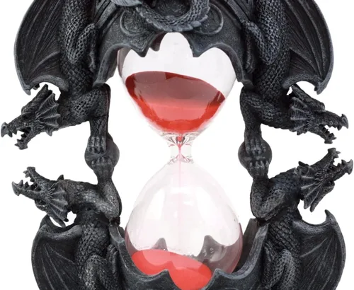 Vista 6 de Ebros Gift Invertible Gótico Cuatro Elementales Dragones Arena Temporizador Estatuilla Dragón Reloj de Arena Calabozos y Dragones Fantasía Mítica
