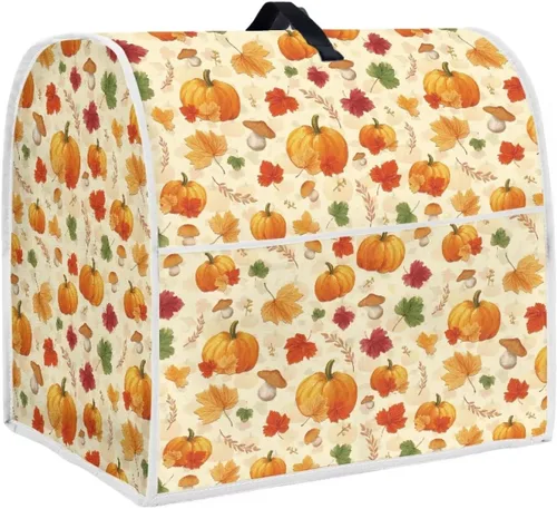 Vista 25 de Dreaweet Fall Pumpkin Print Kitchen Mixer Covers for Stand Mixer 4.5-5 qt, Kitchen Aid Accessories and Attachments, Washable