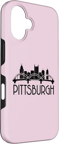 Vista 3 de iPhone 16 Pittsburgh Skyline 412 Steel City Case