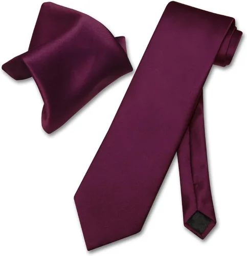 Vista 30 de Vesuvio Napoli Solid Color NeckTie & Handkerchief Pocket Square Men's Neck Tie Hanky Set Verde Aqua