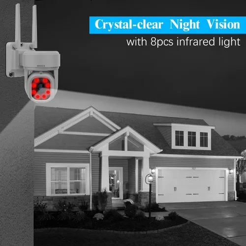 Vista 12 de (2026 Update) 5MP Wireless Security Camera 10.2" IPS Monitor 10CH NVR, Dual-Band 2.4/5.8GHz WiFi, Dual Antenna Stronger Signal 130° Wide Angle