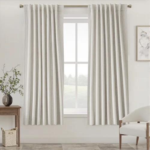 Vista 65 de UHITECH Short Blackout Curtains for Bedroom 24 Inch Long 2 Panels, Beige