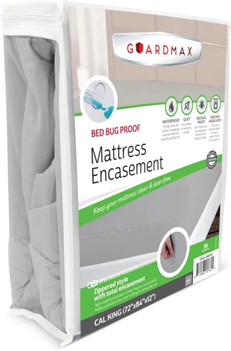 Vista 44 de Protector de colchón Guardmax con cremallera funda contra insectos para cama 100% impermeable suave, hipoalergénico y transpirable