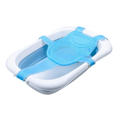 Vista 8 de Red de soporte para asiento de baño, cojín flotante para recién nacido, para bañera infantil, malla de ducha, soporte de tubo de baño ajustable, 5