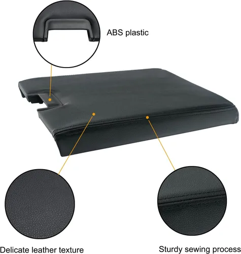 Vista 6 de NHILES Kit de tapa de consola central con pestillo compatible con Chevy Tahoe 2007-2013/Avalanche/Silverado 2008-2014/GMC Yukon (XL)/Sierra