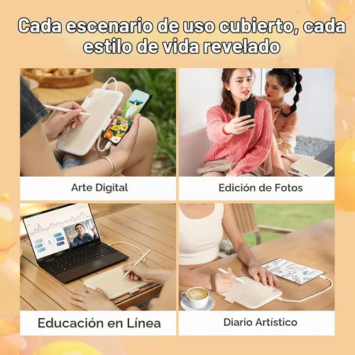 Vista 8 de UGEE Q6 Tableta de Dibujo para Teléfono Android, Tableta Gráfica con 6 Teclas de Acceso Rápido, Tableta de Escritura Portátil de 6.5”x4” con Modo