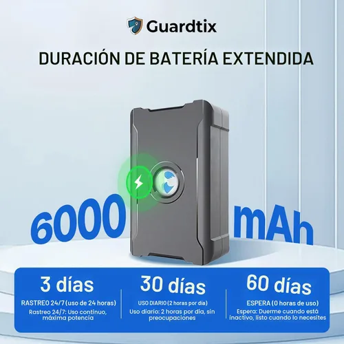 Vista 5 de GPS Tracker para vehículos, batería de larga duración, seguimiento en tiempo real, magnético