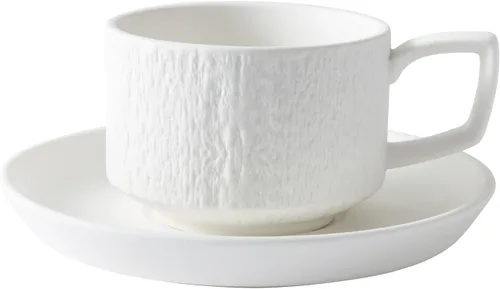 Vista 9 de Rock Texture - Juego de té de café de cerámica en relieve, espresso capuchino, taza y platillo de cerámica novedosa para amigos, mujeres, hombres