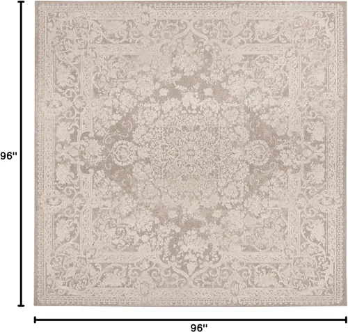Vista 34 de SAFAVIEH - Alfombra decorativa de la colección Reflection - 2'3" x 3', color beige y crema, no desprende pelusa y fácil de limpiar, ideal