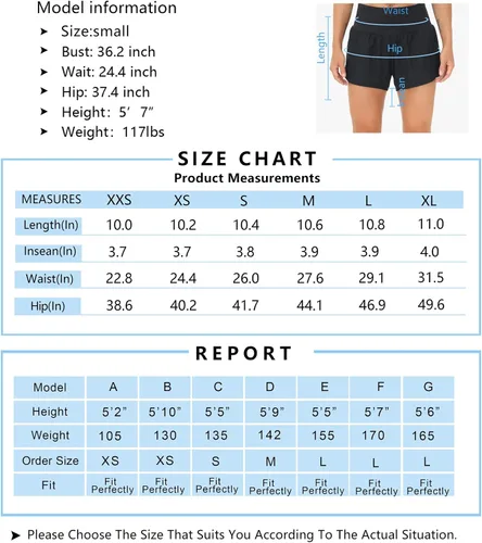 Vista 7 de THE GYM PEOPLE - Pantalones cortos deportivos de entrenamiento para mujer, con cintura alta, de secado rápido, con forro de malla y bolsillos