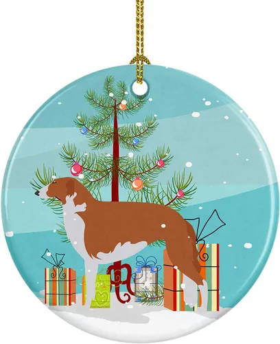 Vista 50 de Caroline's Treasures Cavalier King Charles Spaniel - Adorno de cerámica para árbol de Navidad, decoración colgante para el hogar, Navidad, fiestas
