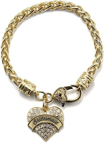 Vista 60 de Inspired Silver - Pulsera de plata con dije de corazón pavé con circonitas cúbicas