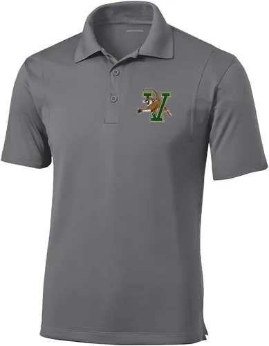 Vista 92 de Polo atlético de micro piqué NCAA para hombre Prime con cuello propio