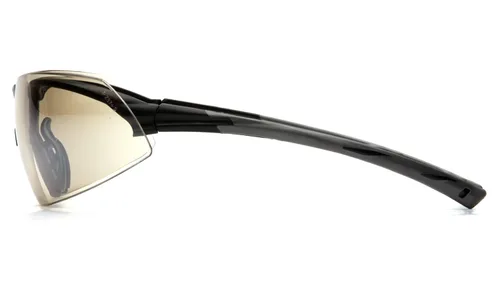 Vista 3 de Pyramex Onix - Gafas de seguridad, lentes de espejo para interiores y exteriores con marco negro
