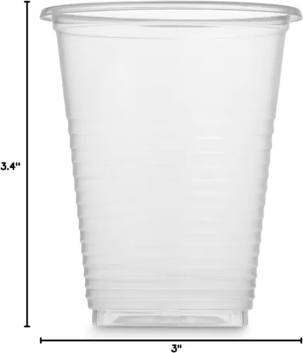 Vista 7 de Munfix Paquete de 500 vasos de plástico transparente de 7 onzas, vasos desechables para fiestas, vasos de plástico transparente a granel