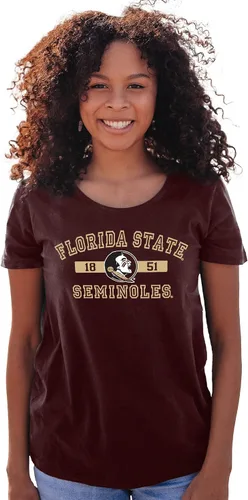Vista 15 de Blue 84 NCAA - Camiseta con licencia oficial de la NCAA para mujer, color del equipo atlético