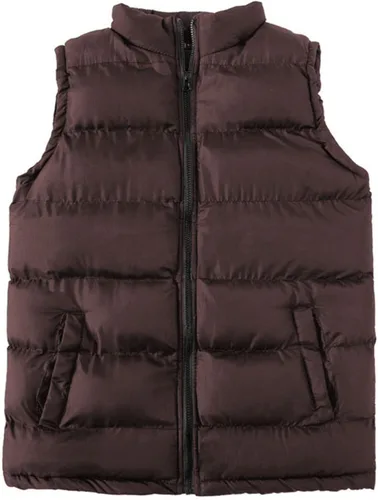 Vista 2 de Chaleco acolchado de invierno para hombre abrigo ligero con cremallera sin mangas resistente al agua chaleco de esquí plegable