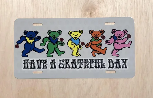 Vista 2 de Letrero decorativo de aluminio con texto en inglés "Have a Grateful Day