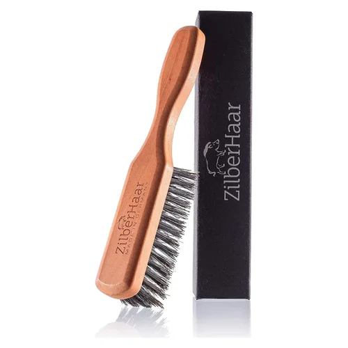 Vista 9 de ZilberHaar - Kit de cuidado de barba para hombres - 1 cepillo regular para barba + 1 bálsamo para barba + 1 crema hidratante + 1 babero para barba