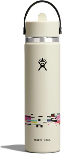 Vista 73 de Hydro Flask Botella de agua – Acero inoxidable aislado – Tapa flexible con popote de boca ancha, antiderrames, a prueba de fugas y recargable