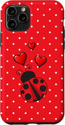 Vista 29 de Ladybug - Carcasa para iPhone 17, diseño de lunares rojos y blancos