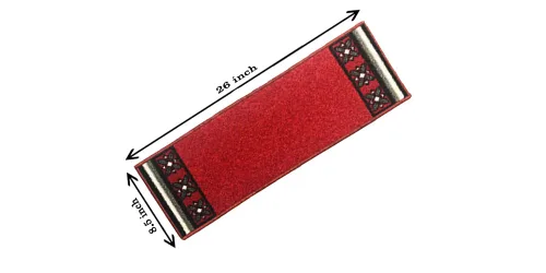 Vista 2 de Gloria Alfombra antideslizante de goma trasera para escaleras, alfombrillas antideslizantes para escaleras, juego de 7 (8.5 x 26 pulgadas)