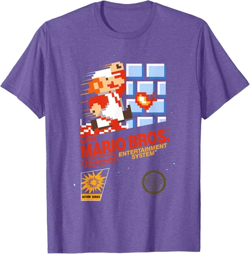 Vista 7 de Super Mario Dashin - Camiseta gráfica de acción, ajuste clásico, cuello redondo, color negro
