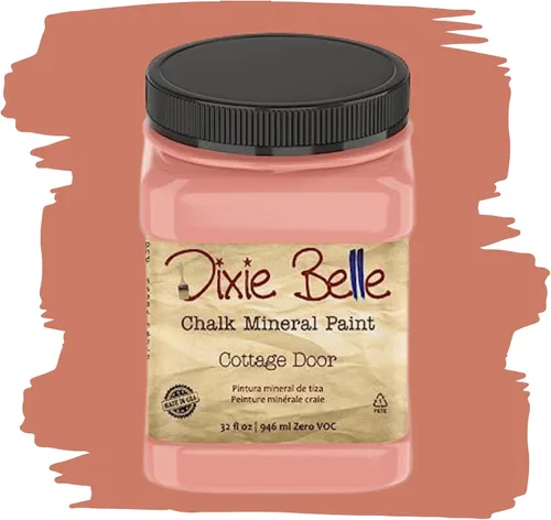 Vista 345 de Pintura para muebles con acabado de tiza Dixie Belle Paint Company - Amatista (4oz) - Pintura mineral de tiza chic púrpura profundo mate