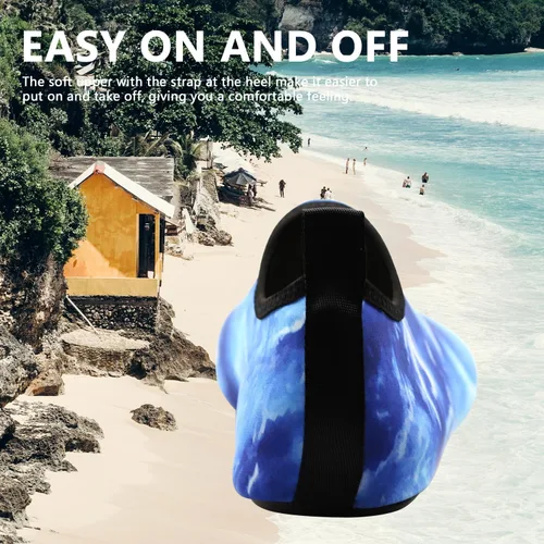 Vista 5 de Valennia Zapatos de agua descalzos de secado rápido, calcetines de yoga para playa, natación, surf, ejercicio para mujeres y hombres