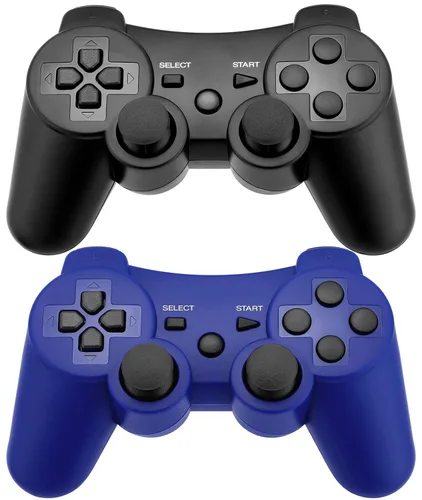 Vista 37 de Ceozon PS3 Controller Wireless 2 Pack Gamepad Compatible for PS3 Remote Joystick with Charging Cables Black and Black
