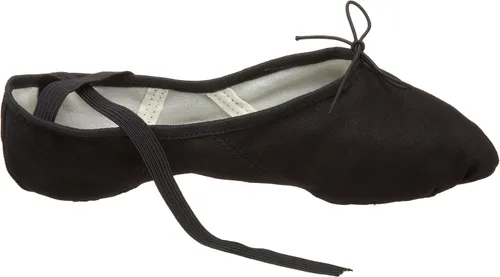 Vista 6 de Capezio Zapatillas de ballet Romeo de lona para hombre, Negroblk