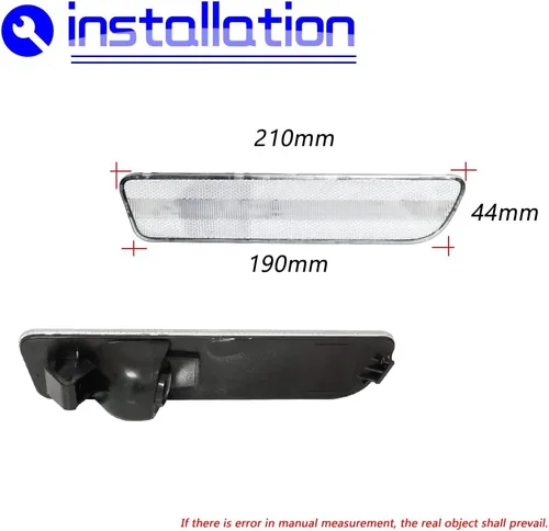 Vista 3 de JDMTECH para Ford Mustang 2005 2006 2007 2008 2009 Lente transparente Carcasas de luz de marcador lateral trasero