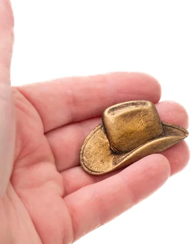 Vista 5 de Pequeño molde fino del silicón del sombrero del vaquero hacer su propio chocolate occidental, fondant, resina, arcilla.. El molde crea el sombrero