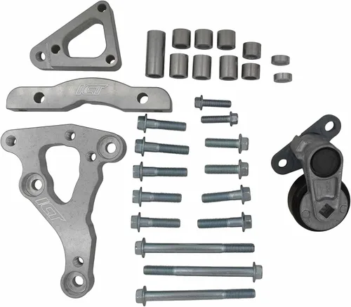 Vista 3 de ICT Billet LS Camaro - Soporte de CA para OEM Nissan 350Z AC Compresor LS1