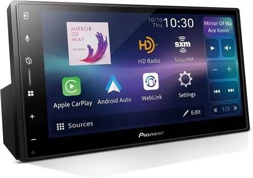 Vista 8 de Pioneer DMH-S110EX Receptor multimedia digital de 7 pulgadas de doble DIN - Bluetooth integrado, integración de smartphone, pantalla táctil, entrada