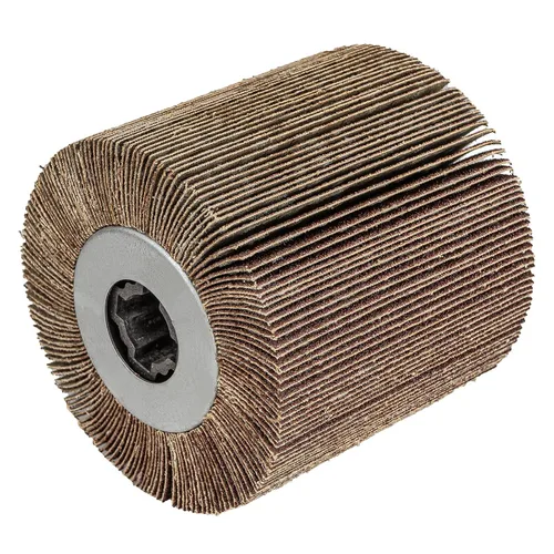 Vista 9 de Tambor de cerdas de nylon, #60, para remoción de escala y óxido, 4.33" x 4", 110x100mm, para máquina pulidora bruñidora