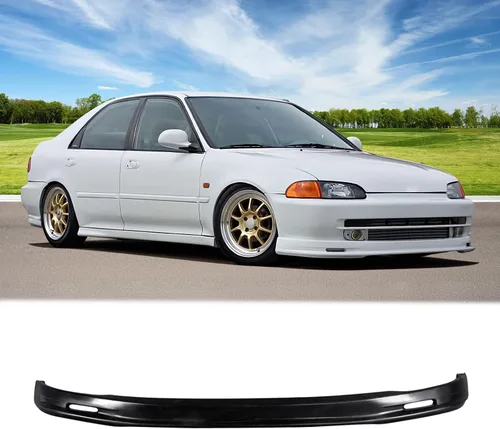 Vista 17 de FREEMOTOR802 Mugen Style Front Lip Compatible con Honda Civic Coupe Hatch