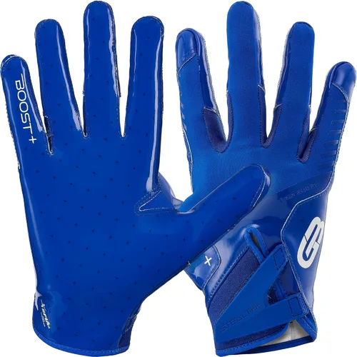 Vista 11 de Guantes de fútbol Grip Boost - Tecnología Stealth 6.0 Boost Plus adhesiva sólida - Guantes de fútbol para receptores amplios, tallas para hombres