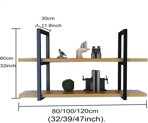 Vista 3 de Shelves Whftd Hanging Ceiling Shelf Wine Racks，Industrial Ceiling Mount Shelf，Retro Iron Metal Frame Plant Display Stand, Kitchen Bar Restaurant