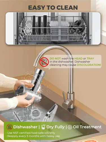 Vista 7 de Picadora de carne eléctrica 3200W multifuncional