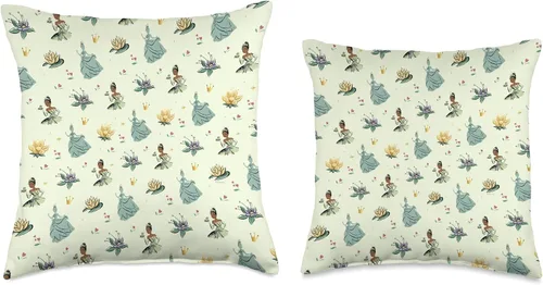 Vista 3 de Disney Tiana The Princess and The Frog - Cojín (16.0 x 16.0 in), multicolor