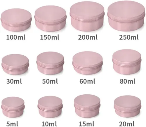 Vista 8 de Othmro 12 latas redondas de metal de 1.4 onzas, latas de aluminio, envases recargables de 1.4 fl oz, latas de lata con tapa de tornillo