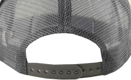 Vista 2 de DECKY Gorra ajustable de malla para hombre, 2 tonos, color blanco, gris