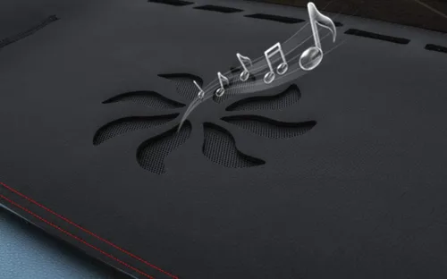 Vista 5 de Cubierta de cuero negro para tablero de automóvil, alfombrilla para salpicadero de automóvil, compatible con Chevrolet Onix 2019-2020-2021-2022-2023