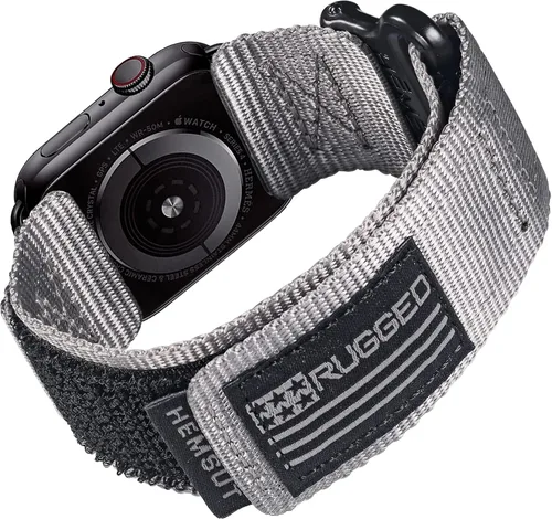 Vista 15 de Hemsut Compatible con Correa de Apple Watch, Correa Deportiva de Nylon Super Resistente con Diseño de Bucle Tejido para iWatch