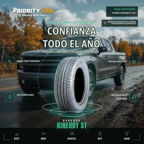 Vista 3 de Hankook - Neumático radial H735 KINERGY ST Touring, 225/65R17 102T