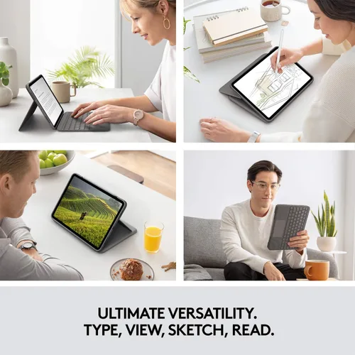 Vista 10 de Logitech Folio Touch - Funda con teclado táctil y conector inteligente para iPad Air de 11 pulgadas (M2 y M3), iPad Air (4ª y 5ª generación)