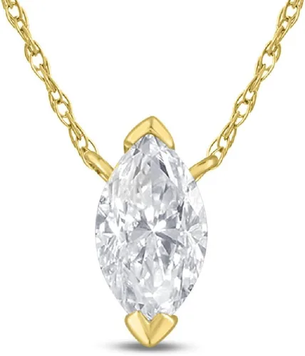 Vista 20 de La Joya 1/2-2 CT Lab Grown Diamond Necklace 14K White Gold Multi Shape Oro blanco